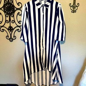 CBR Hi Low Button Down Dress